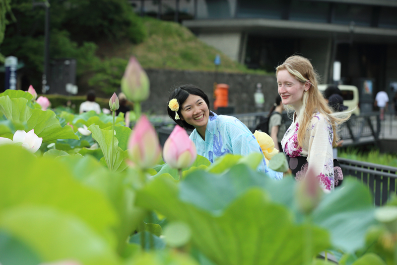 大手門の堀　遊歩道